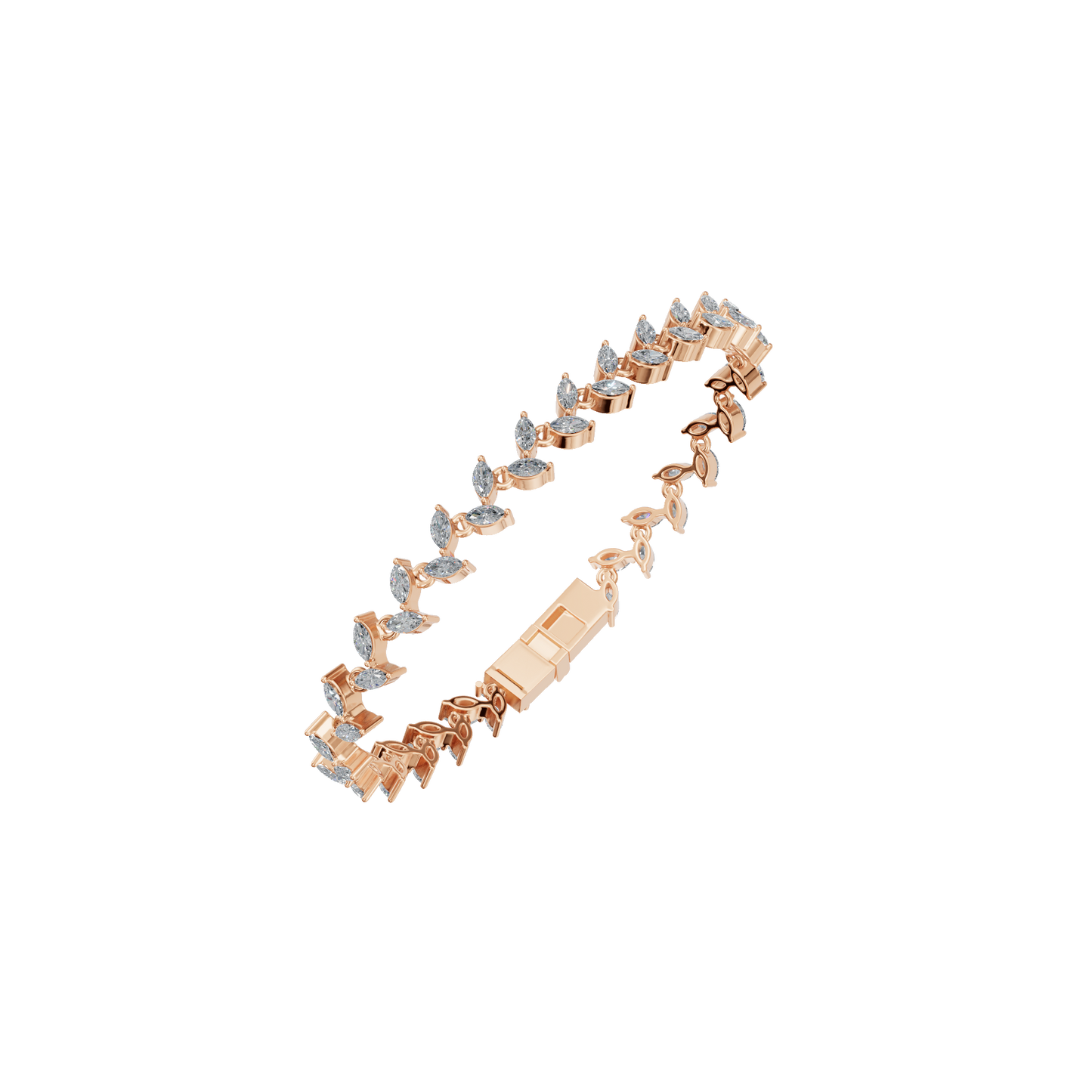 Marquise Diamond Tennis Bracelet
